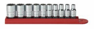 GEARWRENCH 10 Pc. 1/4In Drive 12 Point Standard SAE Socket Set