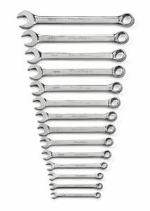 GEARWRENCH Wrench Set Combination Non-Ratcheting 6Pt Roll MET 14Pc