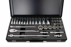 GEARWRENCH Socket Set 1/2In Dr 120XP™Standard & Deep 6pt Metal Case METRIC 36Pc