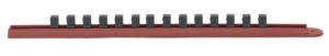 GEARWRENCH 1/2In Drive 15 Red Socket Rail Includes 13 Clips