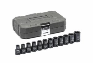 GEARWRENCH 12Pc 1/2In Drive 6 Point Standard Impact Metric Socket Set