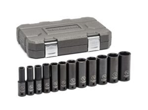 GEARWRENCH 12 Pc. 1/2In Drive 6 Point Deep Impact SAE Socket Set