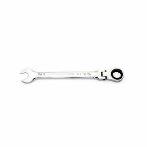 15/16 Inch  90T 12 Point Flex-Head Combination Ratcheting Wrench