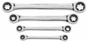 GEARWRENCH Wrench Set Double Box Ratcheting Torx Tray 4Pc