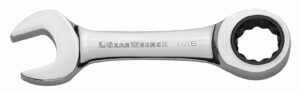 GEARWRENCH 19mm 12 Point Stubby Ratcheting Combination Wrench